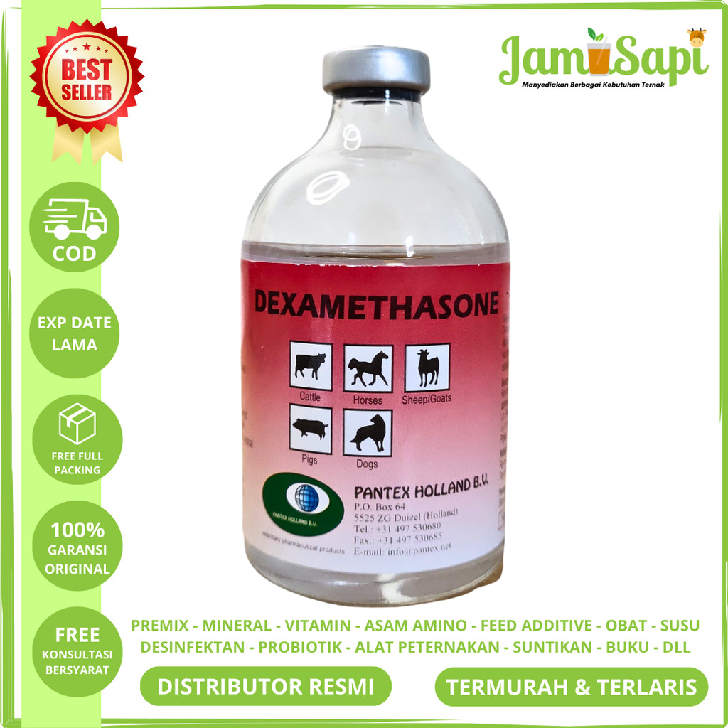 PANTEX DEXAMETHASONE 100 ml - Obat Anti Inflamasi Ternak Pantex Holland