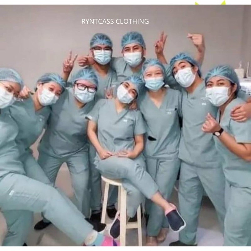 [Bisa COD]Hijau Wardah SAGE Baju OK OKA / Seragam Jaga Perawat /  Baju Oka Lengan Pendekp