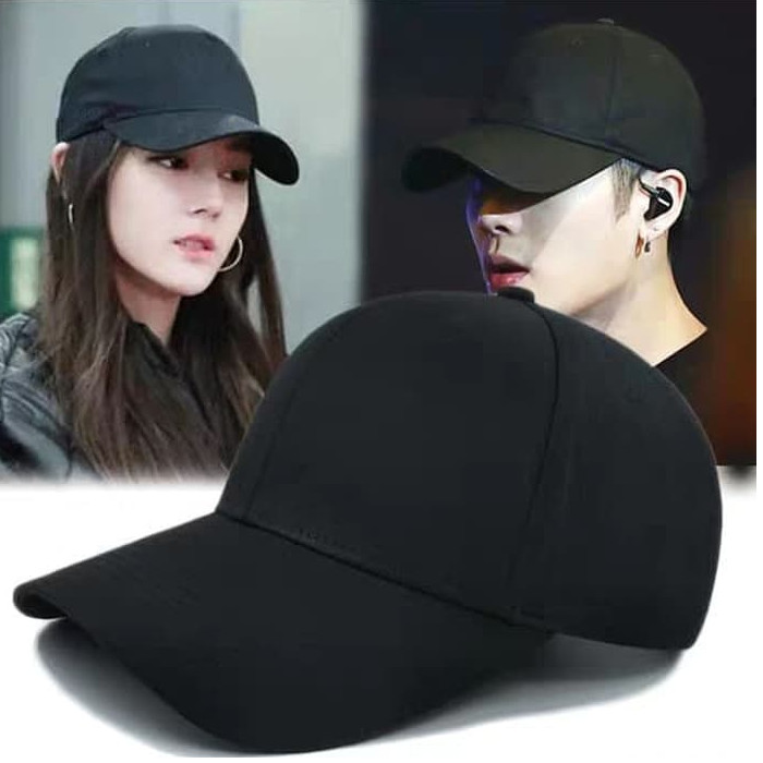TOPI BASEBALL POLOS PRIA WANITA MODEL KPOP TERBARU TOPI SPORT DISTRO KEREN MODERN KUALITAS TERBAIK