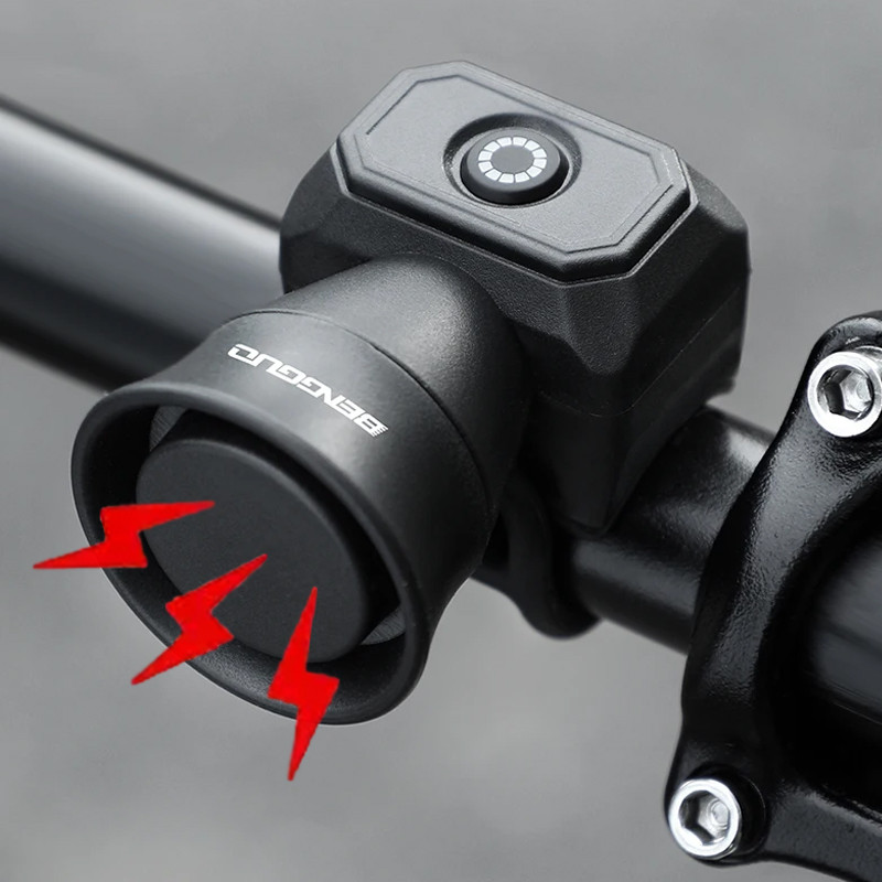 Electric Bike Horn 130db Loud Bicycle Horn for Adults Kids Mountain Bike/Scooter/Ebike Waterproof El