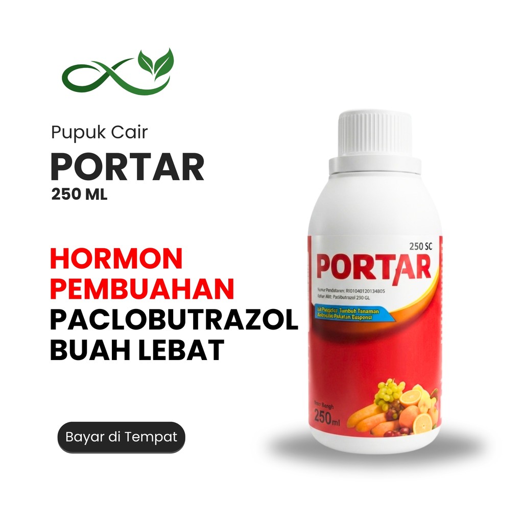 PORTAR 250 SC 250ml – Hormon Pembuahan Paclobutrazol Buah Lebat