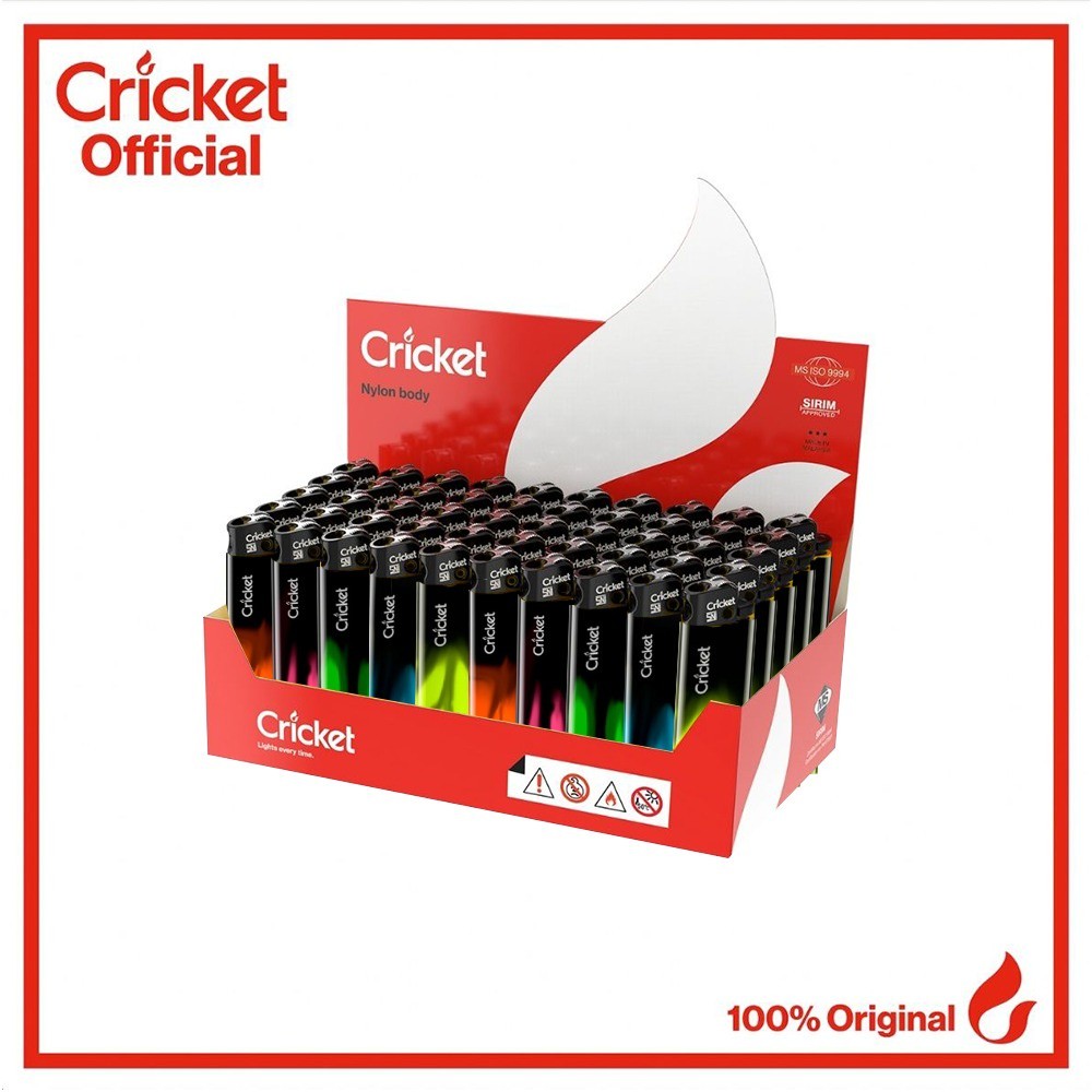 Korek Api Cricket Seri Fusion Intense - 50 Buah