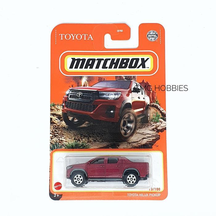 W 2021 TOYOTA HILUX PICKUP MATCHBOX DIECAST MOBIL MATTEL MINIATUR