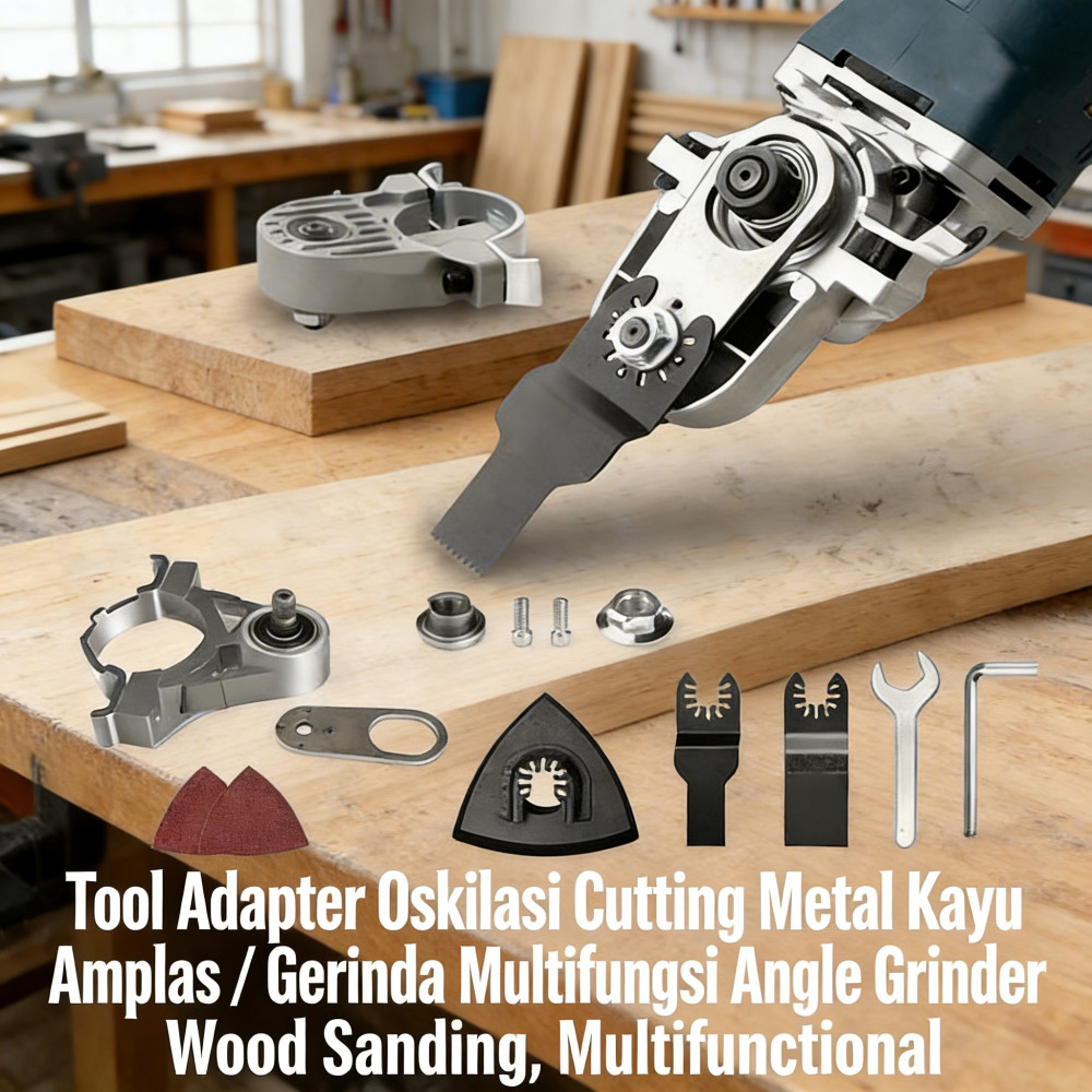 Oskilasi Gerinda Amplas Komplit Oskilasi Adaptor Tool Cutting Metal Kayu