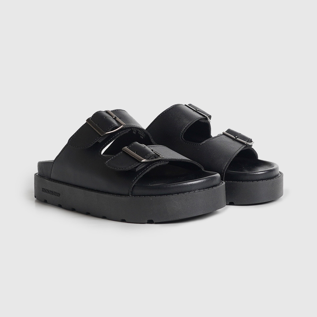 Mimosabi - Sandal Wanita Platform | Haura Black Evo