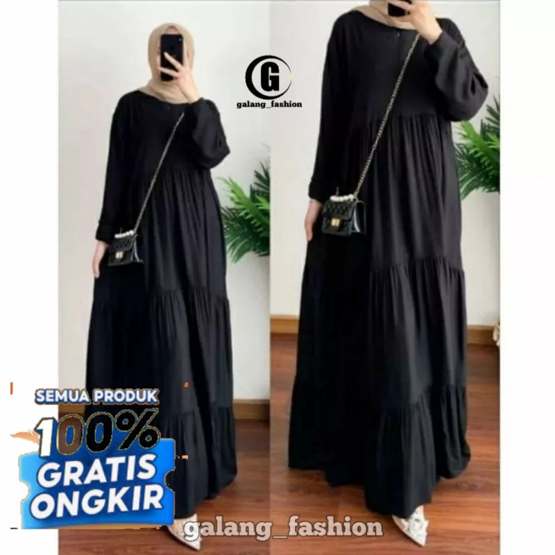 HANUM DRESS PREMIUM/DRESS POLOS/DRESS BUSUI/GAMIS RAYON POLOS / GAMIS PLAIN SUSUN / DRESS RAYON/GAMI