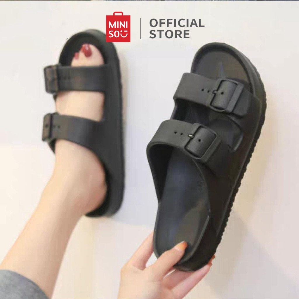 Sandal MINISO Fashion Two Band Slippers Sandal Pria MINISO Sandal Wanita MINISO