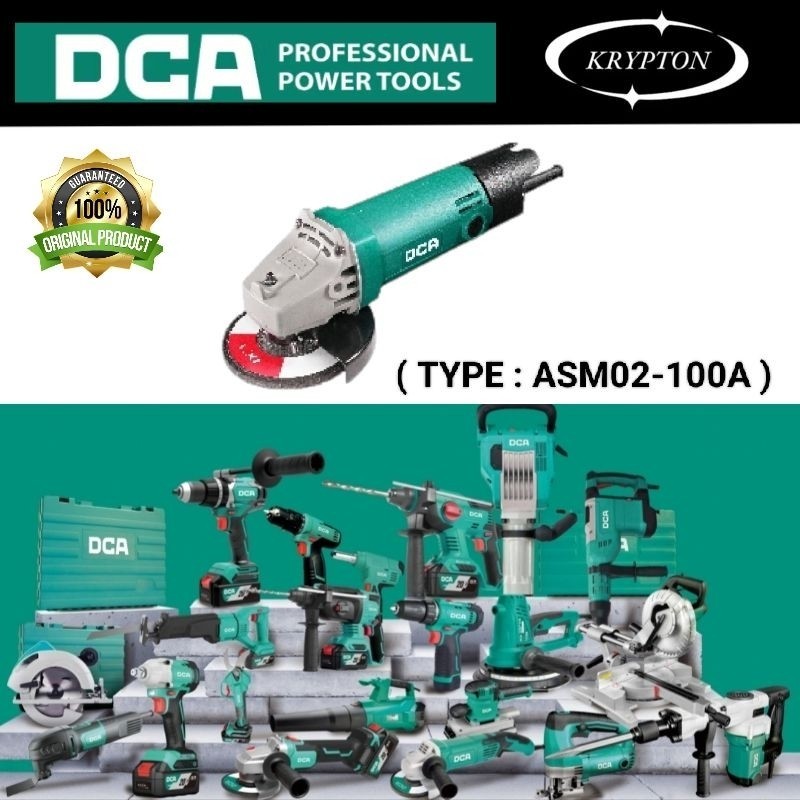 DCA Mesin gerinda 4" ( TYPE : ASM02-100A Model makita N9500NB ) Heavy duty jaminan asli original