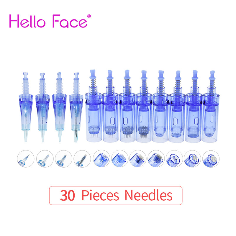 Dr pen A1 Needles 30PCS  Cartridge Drag Nano Derma Pen Tips 9 12 36 pin Needles Micro Needle  For Dr