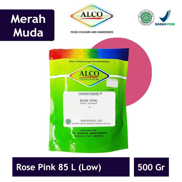 Pewarna Makanan Kue Bubuk ALCO 500 gr Mixing Colour Warna Merah - Rose pink 85 L