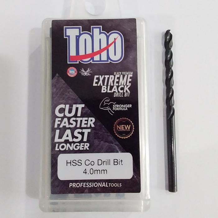 Mata Bor Besi TOHO HSS Cobalt Stainless 4mm