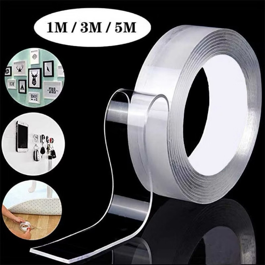 LEM NANO DOUBLE TAPE 1M 3M 5M PEREKAT SUPER KUAT