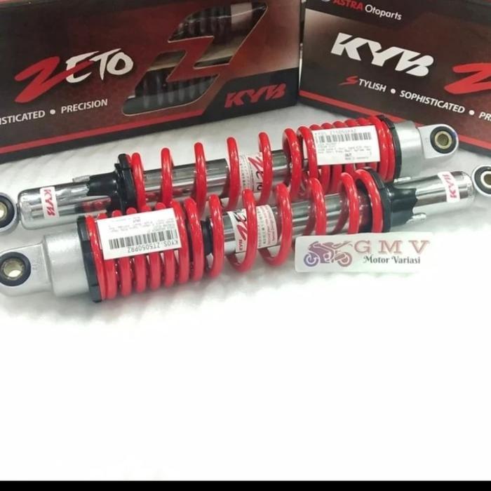 KAYABA ZETO Shock breaker Kyb Zeto Supra X125 Rxking Revo n dll Asli - Merah