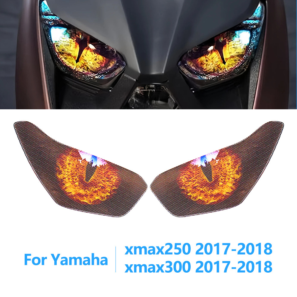 Motorcycle Headlight Guard Stickers Accessories For Yamaha XMAX250 XMAX300 XMAX 250 300 2017-2018 He
