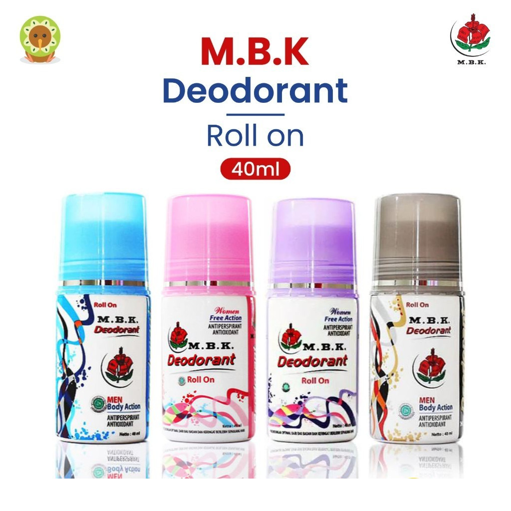 LEBIH MURAH M.B.K DEODORANT ROLL ON - ANTI PERSPIRANT - MBK DEO - MIN BELI 2PCS