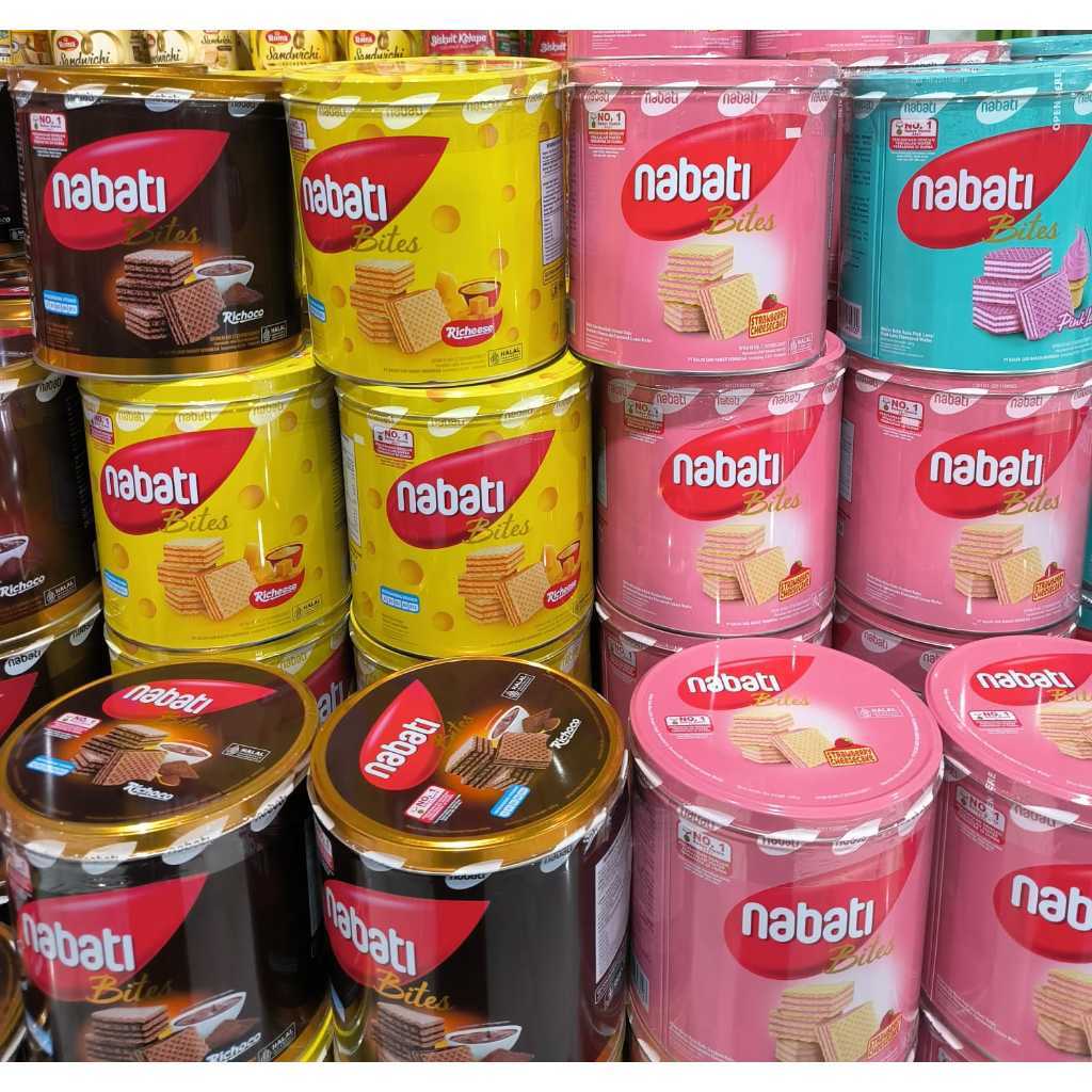 Nabati Wafer Kaleng 240gr Jajan Grosir