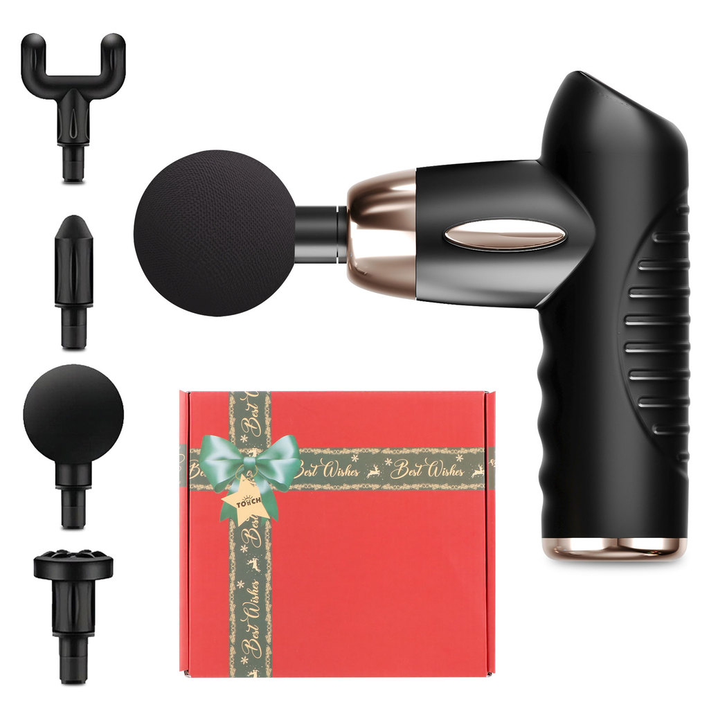 Mini Massage Gun, Muscle Massager Portable with 6 Speeds Handheld Massager with USB C arging Port Ma