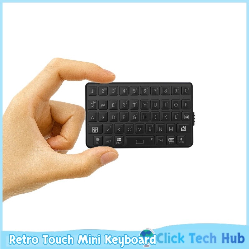 Exknight Retro Tou Mini Keyboard Bluetooth Three System Universal Windows Android Portable Phone Key