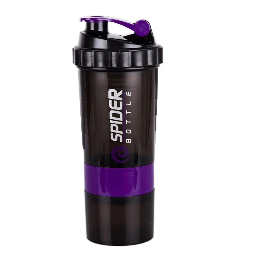 Shaker Bottle for Gym Protein Powder Cup 3 Layers Leak Proof Water Bottle for Gym Mixing Shake Bottl