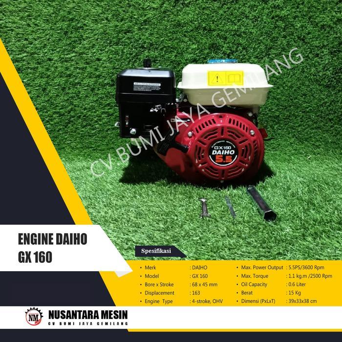 ENGINE GENERAL x ASAHI JAPAN MESIN PENGGERAK BENSIN / GASOLINE ENGINE DAIHO GX 160 Heavy Duty