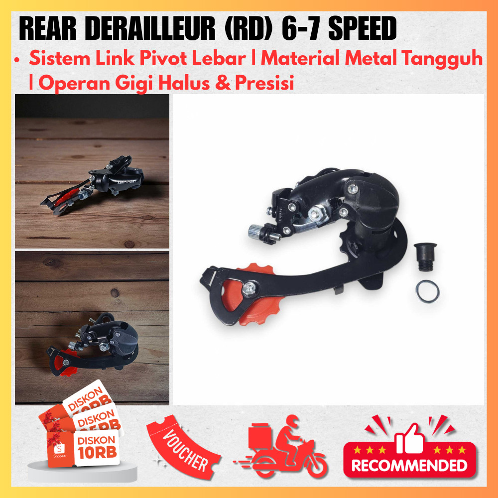 RD Sepeda 6-7 Speed Shifter Rear Derailleur Komponen Gigi Belakang MTB Road Bike