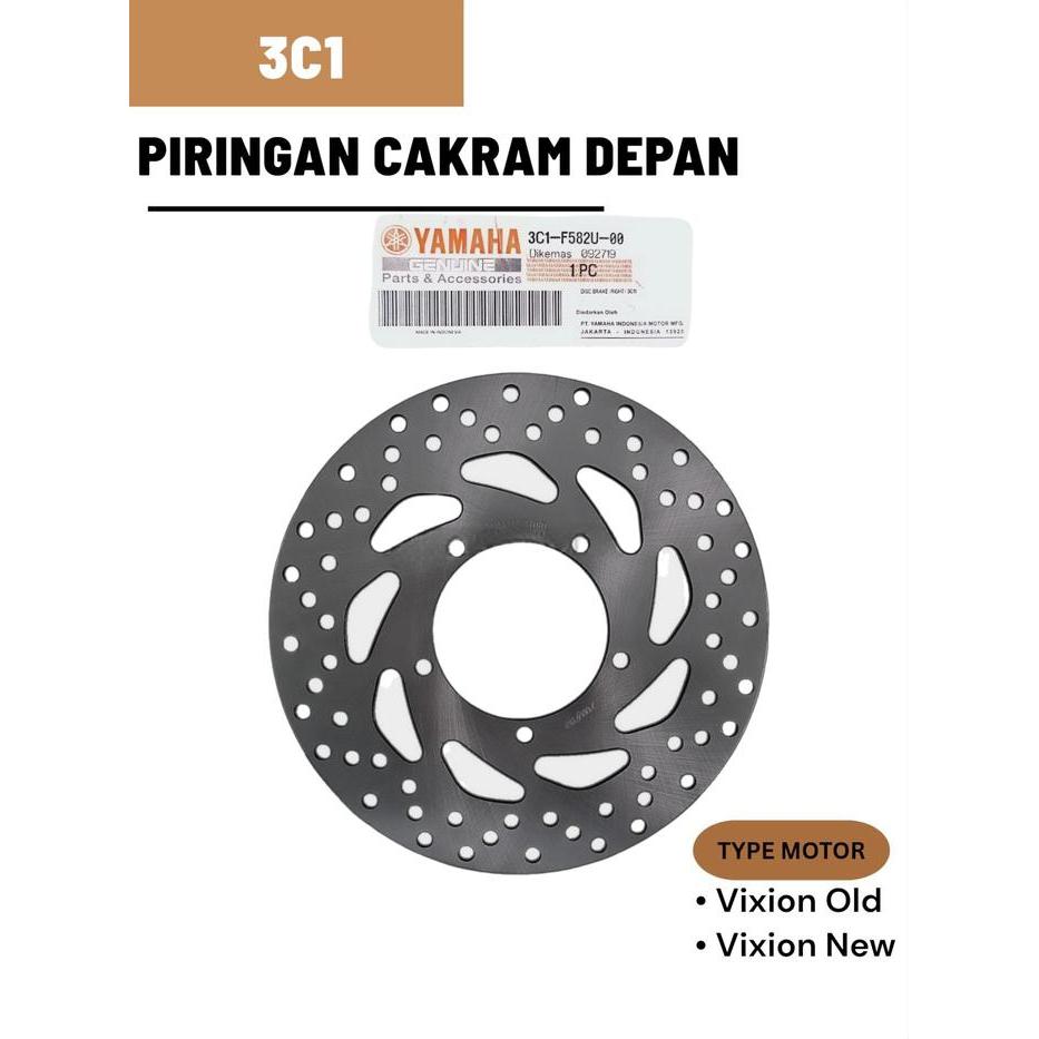 Piringan Cakram Depan Vixion Old Vixion New NVL 3C1 Motorcycle Foto Asli Baut
