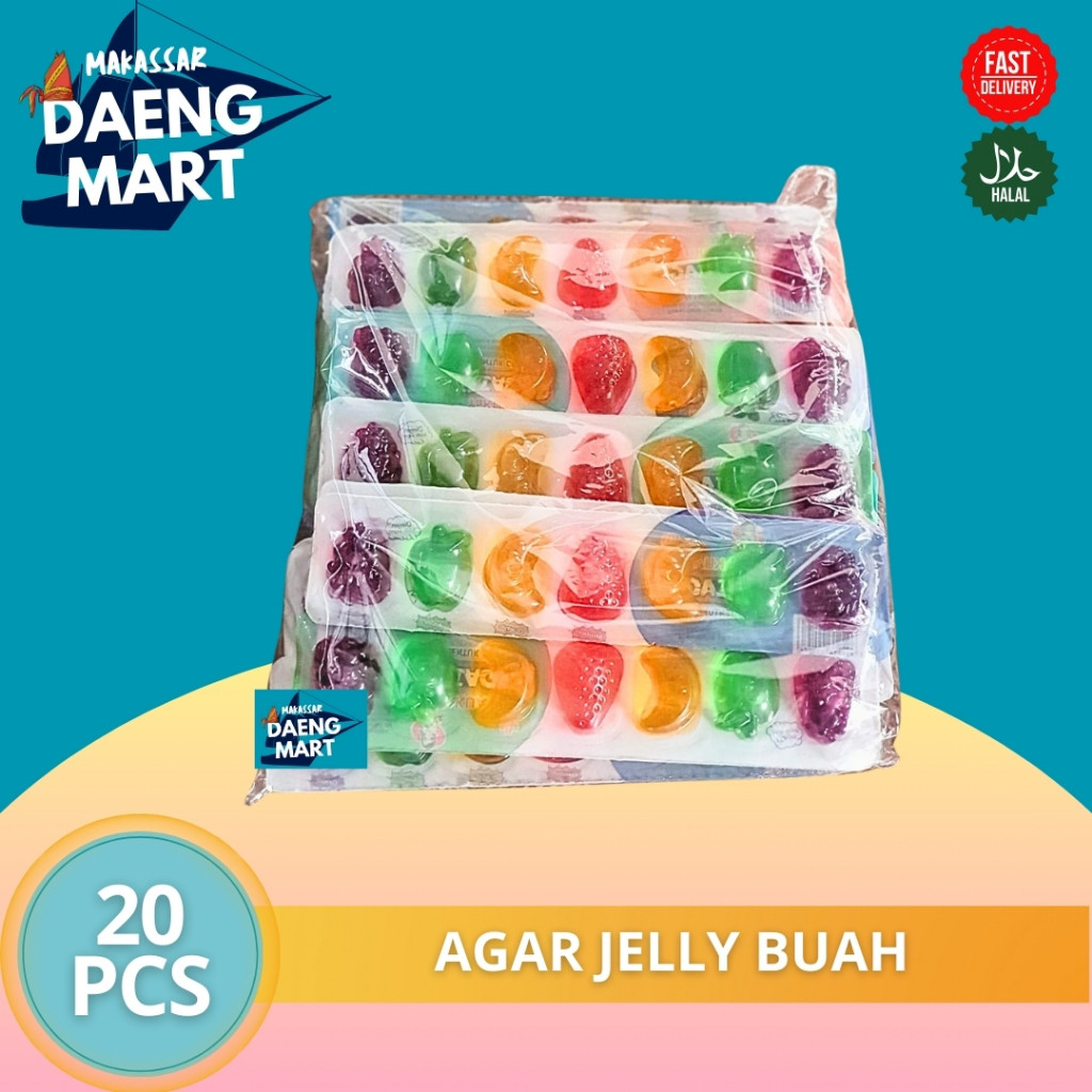 YAKUAT JELI AGAR BUAH JELLY AGAR² BUAH ISI 20