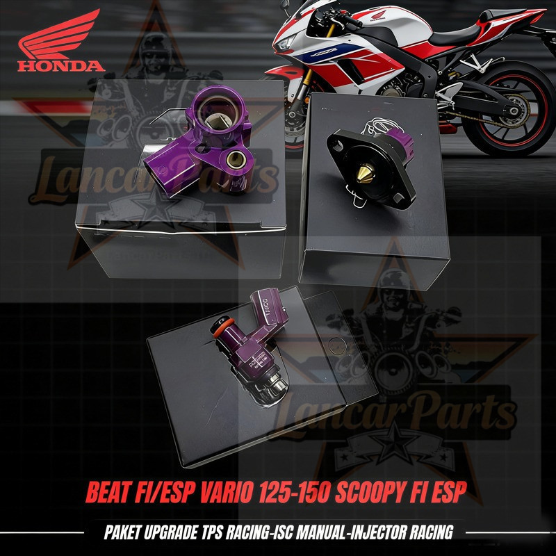 PAKET UPGRADE  RACING SENSOR TPS+ INJECTOR DAN +ISC MANUAL VARIO 125-150 BEAT FI BEAT ESP SCOOPY FI 