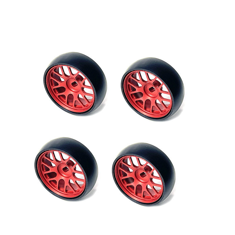 Slick Tire & Drift Wheel Rim for WLtoys K989 Kyosho Mini-Z 1/28 RC Car Upgrade Part26.5mm