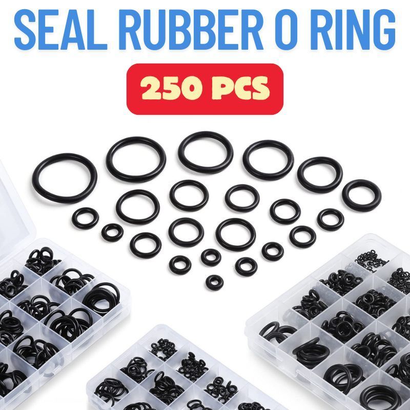 Karet Seal O ring 1 Box Isi 250 PCS Taffware Karet O Ring Set 1 Box Karet Kran Air Shower Mesin Ring
