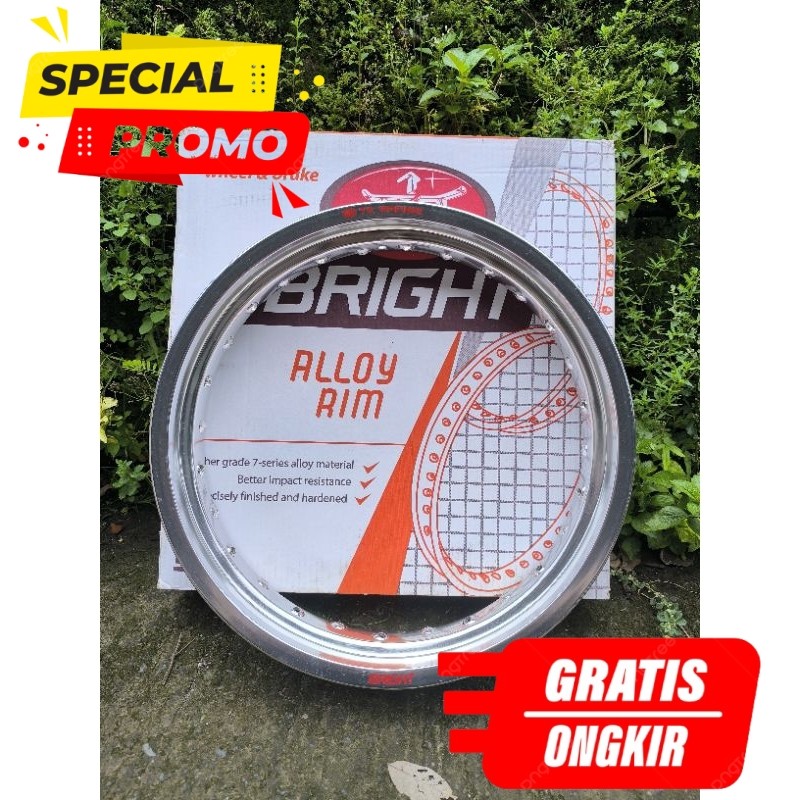 Velg TK Racing Bright 300x17 Silver Glossy 28 Hole Original untuk Yamaha Vixion