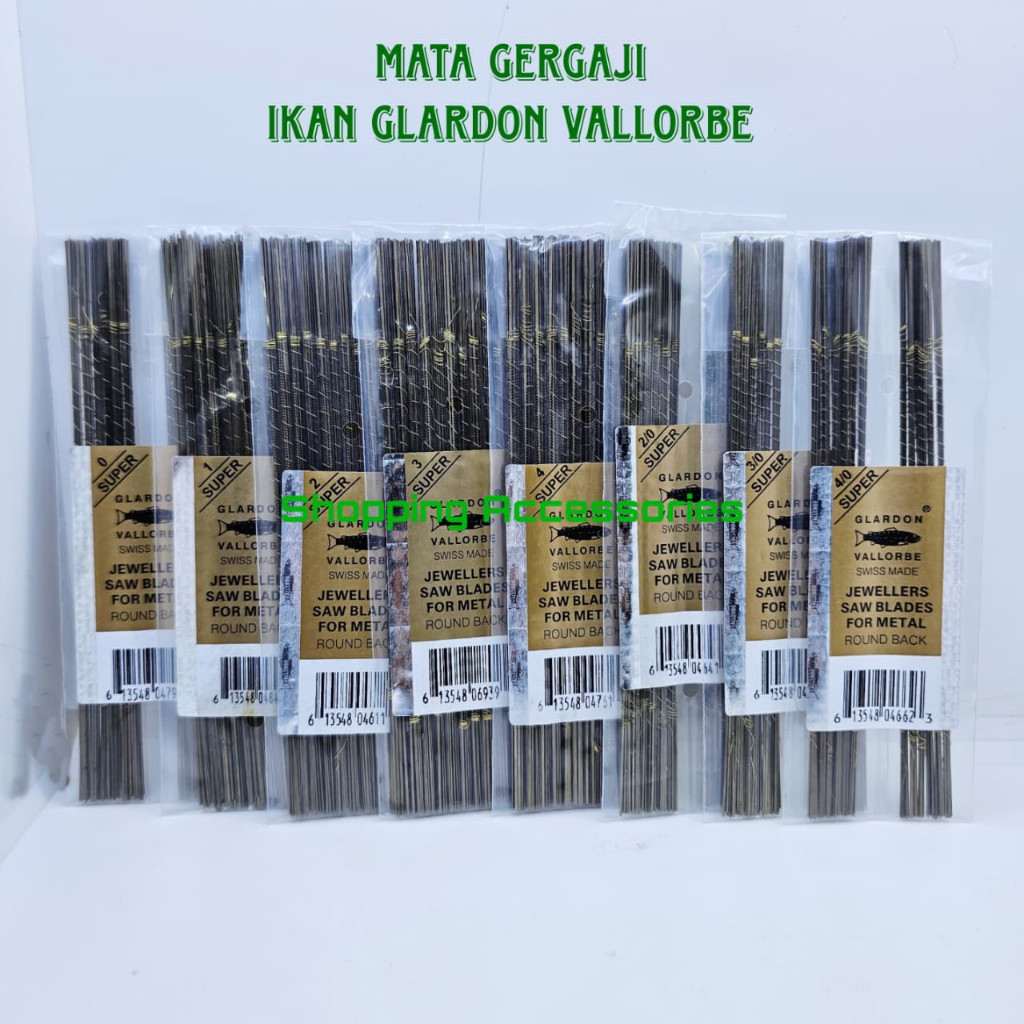 Mata Gergaji Emas GLARDON VALLORBE Per Gross (12Lusin)