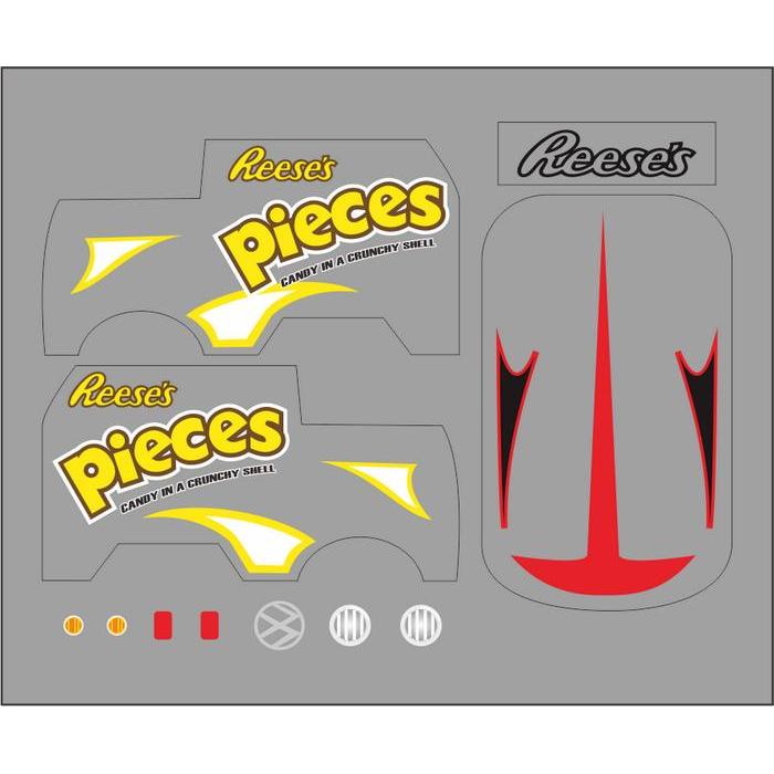 DECAL WHITE TONER HOTWHEELS KOOL KOMBI REESES PIECES