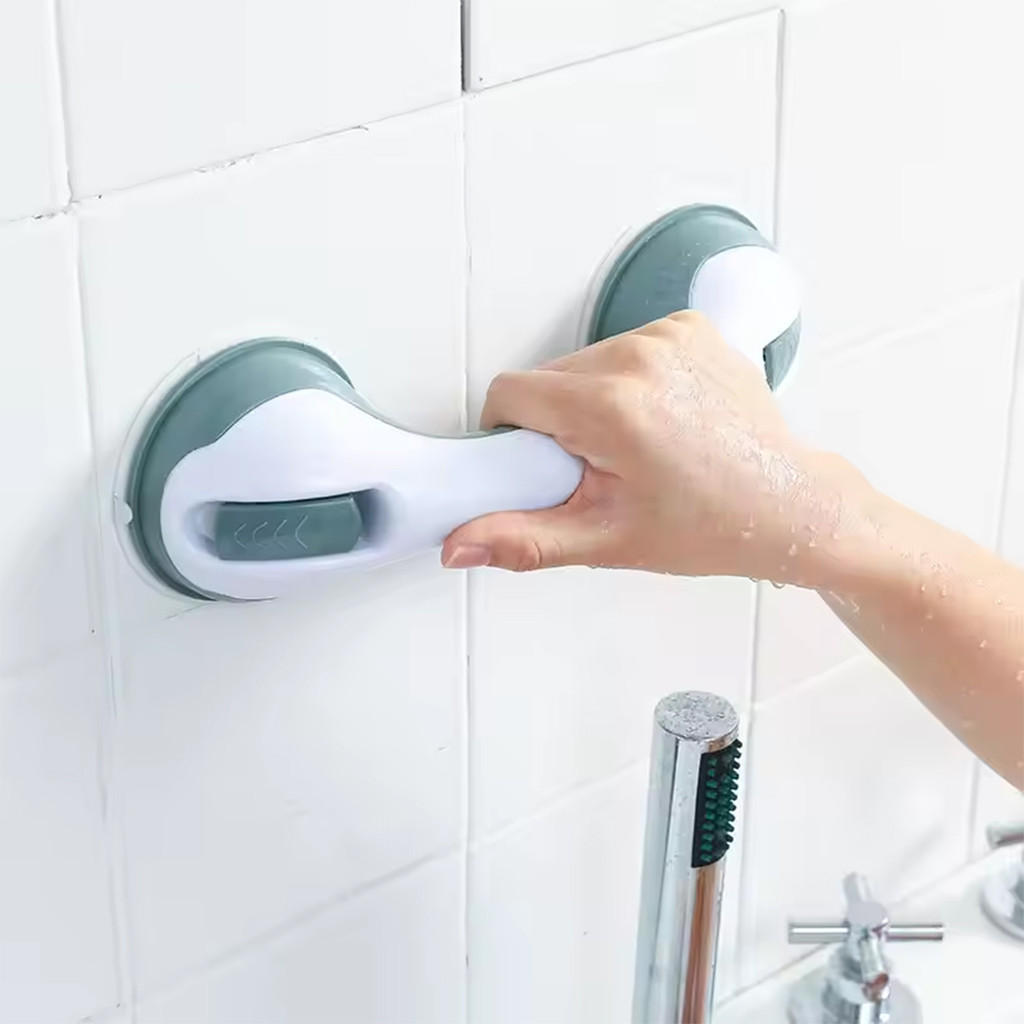 Nail-free suction cup handrail suction wall glass door handle bathtub shower handle handrail sabled 