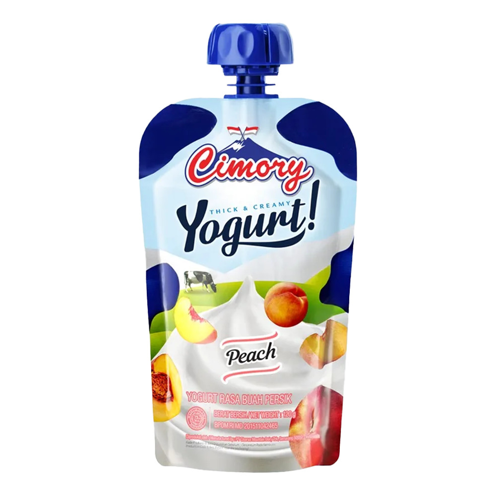 CIMORY YOGURT SQUEEZE PEACH 120GR
