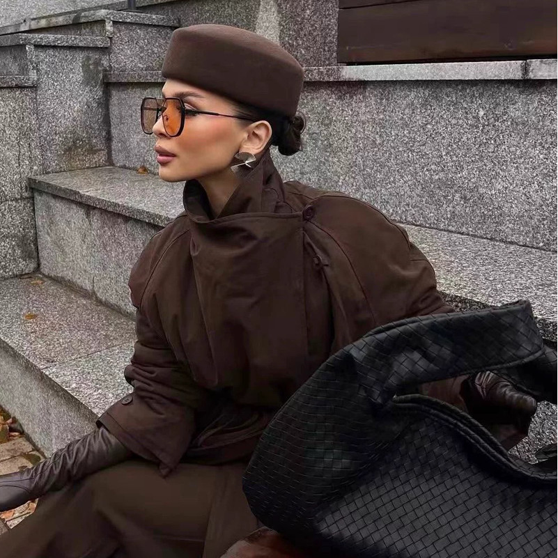 Classic Designer Laes Black 100% Wool Beret Hat Fancy Felt Hat Warmer Winter Cap Women Fedora Hat Fa