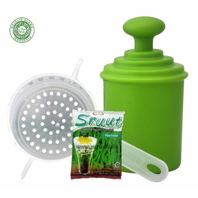 Cetakan cendol/dawet sruut bonus tepung cendol