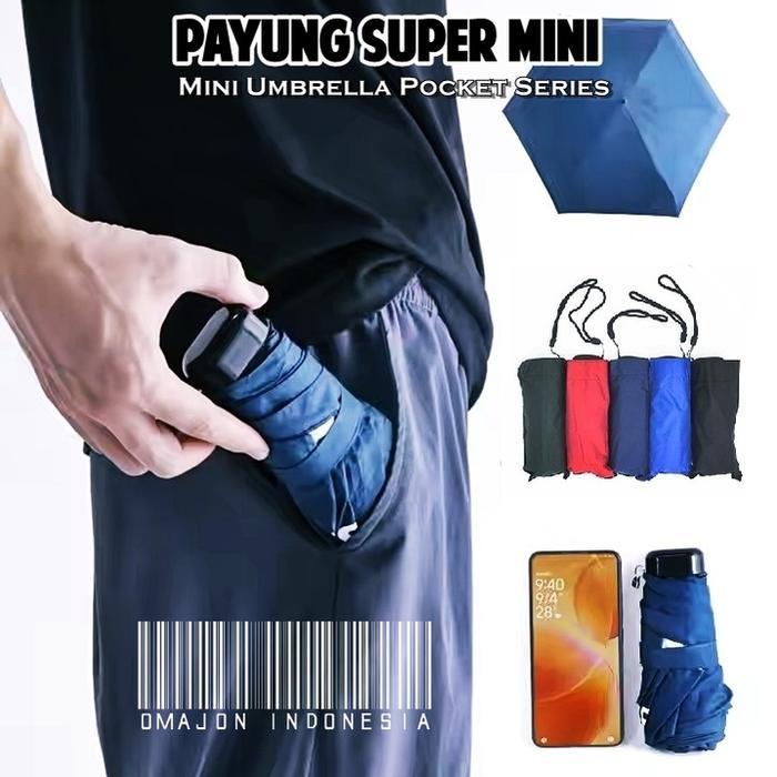 Payung Lipat Transparan Sakura Korea Lovers - Hitam