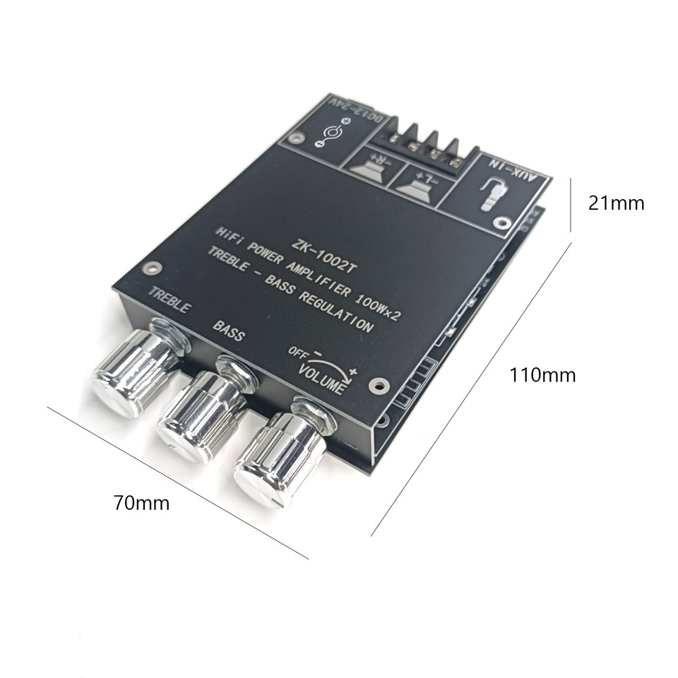 ZK1002T BluetoothCompatible HIFI 20 Channel Amplifier Stereo Speaker Boards