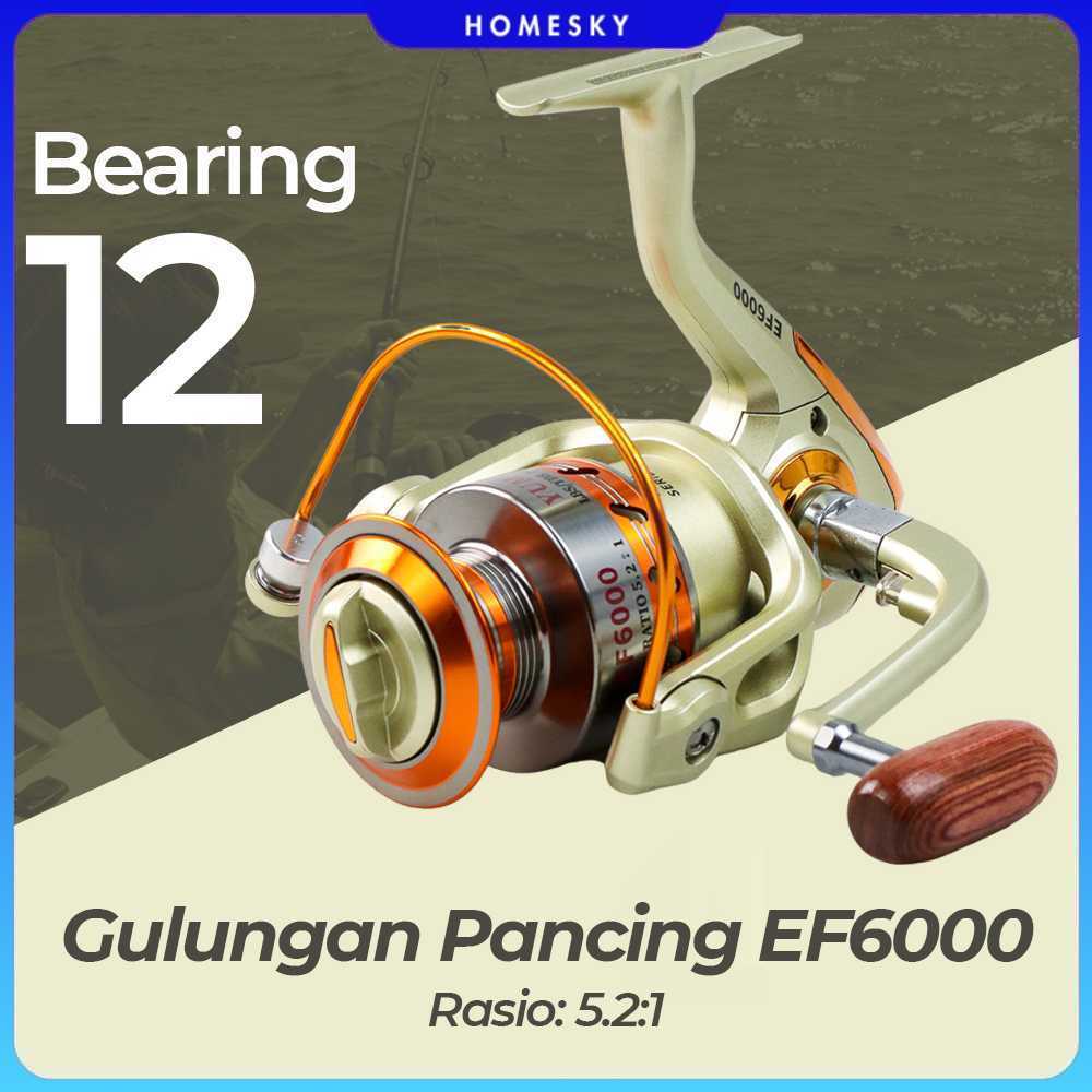 YUMOSHI REELSKING Reel Pancing Spinning 12 Ball Bearing - EF6000