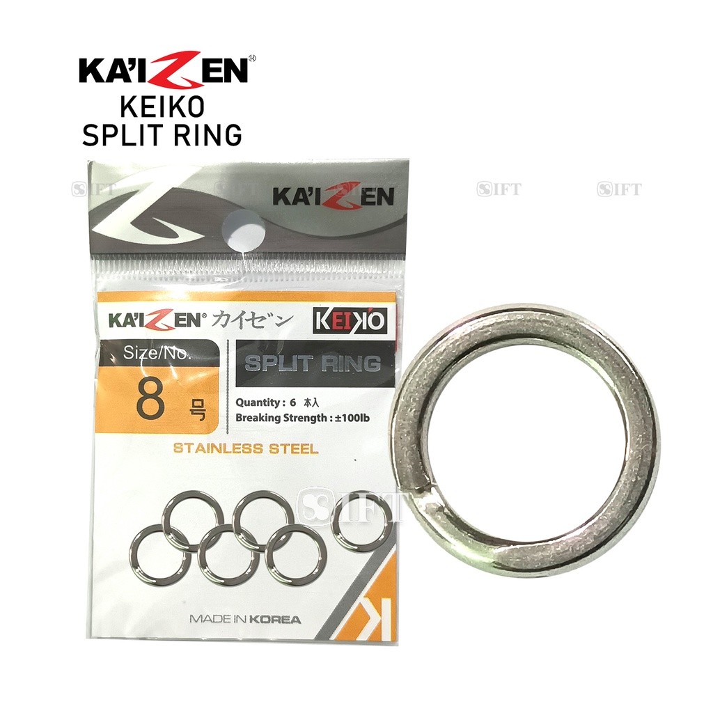 Ring KAIZEN KEIKO SPLIT RING No.2~8 | Cincin Utk Menyambung Kail Lure | SM Tower