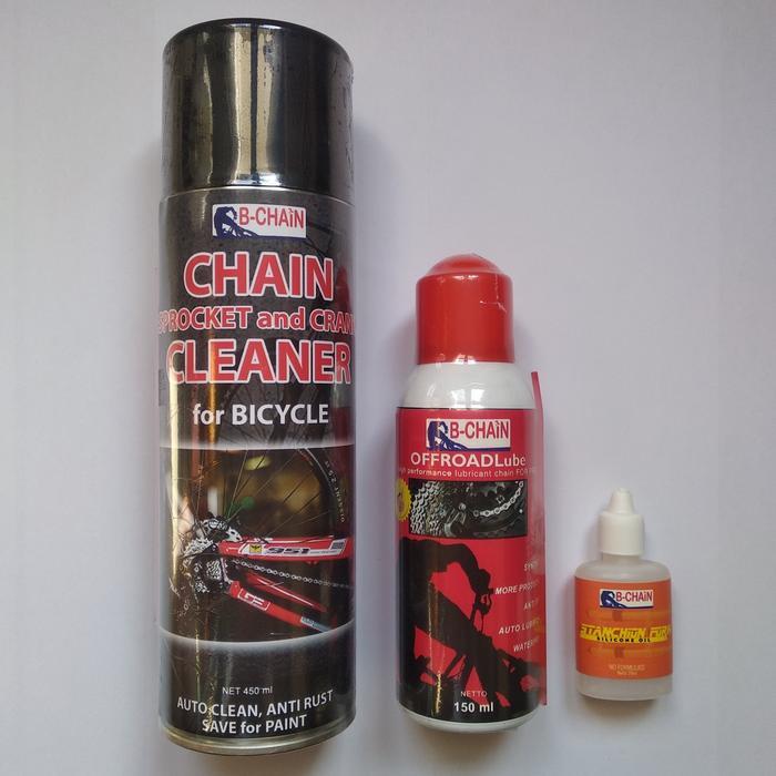 Chain cleaner pelumas rantai dan fork sepeda mtb