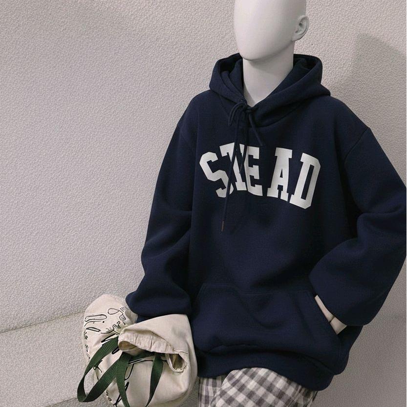 Hoodie STEAD Jumbo Bigsize Jaket Fleece Korean Style Wanita Pria Oversize  6XL 5XL 4XL 3XL 2XL XL L 