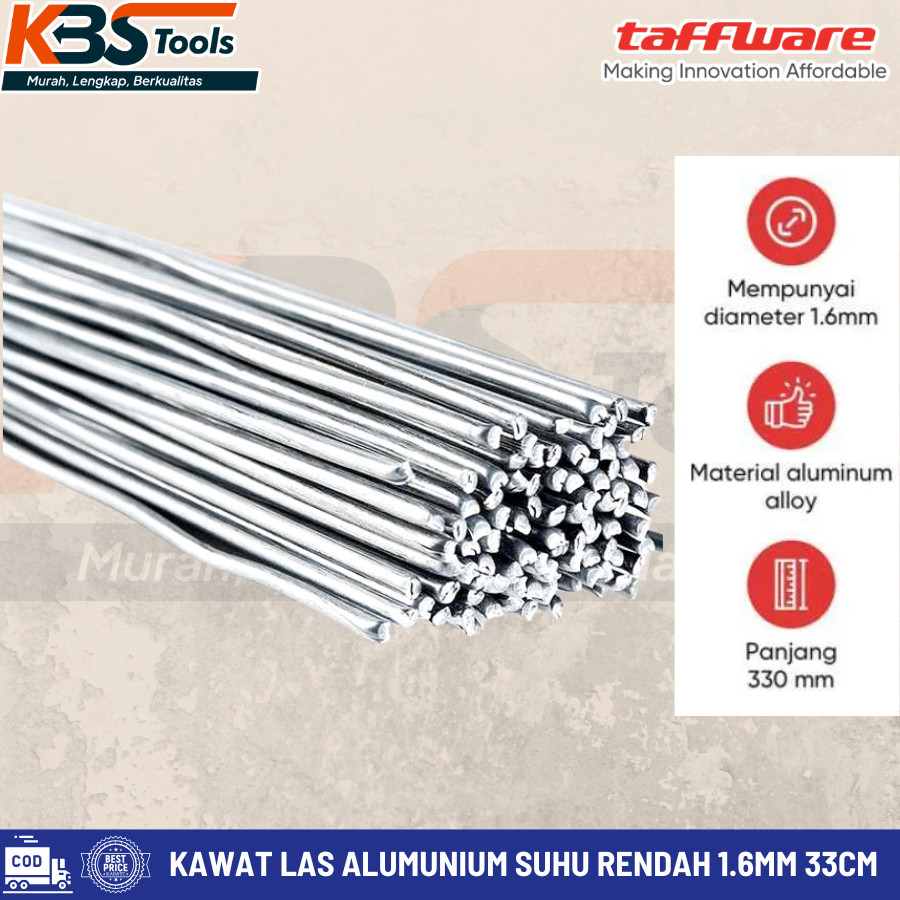 Kawat Las Alumunium Electrode Suhu Rendah 1 PCS Taffware