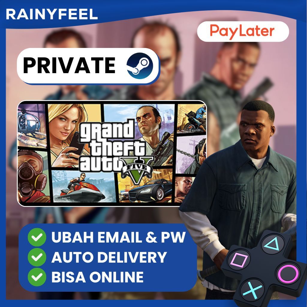 [BONUS GAME RANDOM] GTA V STEAM / GRAND THEFT AUTO 5 BISA ROLEPLAY / AUTO DELIVERY / STEAM / Game PC