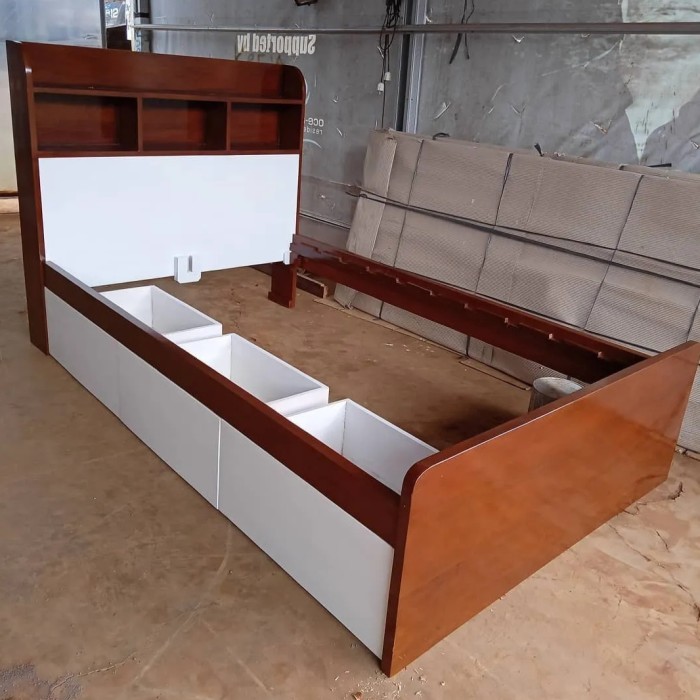 Dipan Sorong Minimalis - Dipan Minimalis Laci - Dipan Minimalis Jati