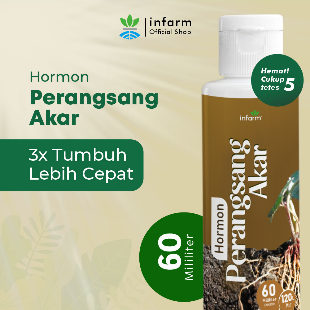 Hormon Akar 60ml Nutrisi Perangsang Akar Tanaman Pupuk Cair Root Booster Stek Hidroponik - Agrofram_