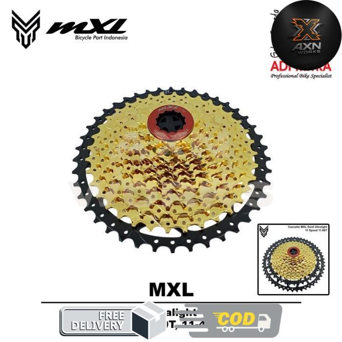 MXL Gold Ultralight Cassette Sprocket 11 Speed - 11-46T -AXN