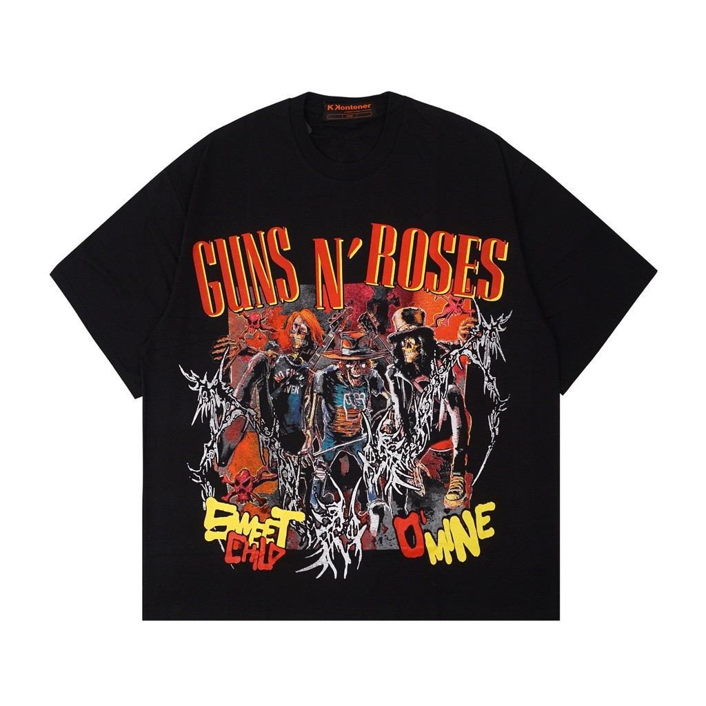 KKONTENER OVERSIZE TSHIRT  GUNS N ROSES BLACK Original