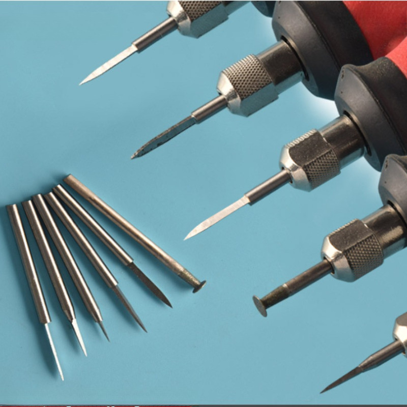 6Pc Mata Bor Ukir Kayu 2.35/3.0mm Untuk Alat Rotary Ukiran Kerajinan Alat Penggiling 3mm Alat Pemaha